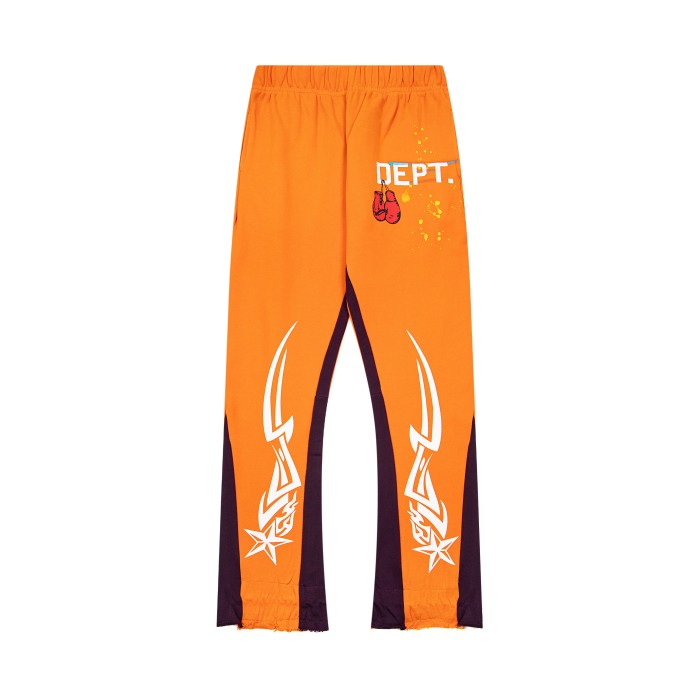 GaIIery dept Fist glove star oil color drawstring flared pants