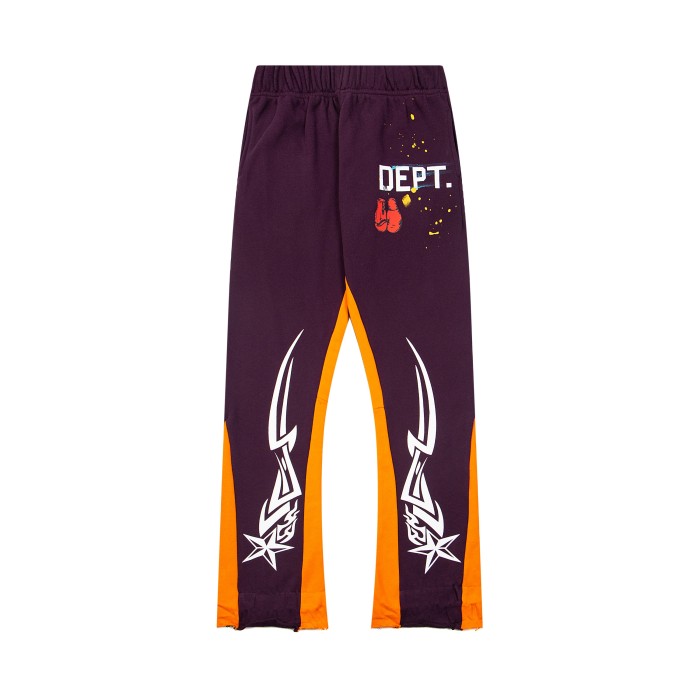GaIIery dept Fist glove star oil color drawstring flared pants