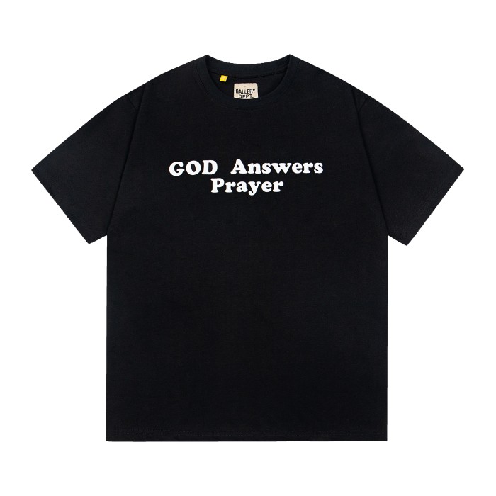 GaIIery dept Retro gold foil logo Washed Print tee