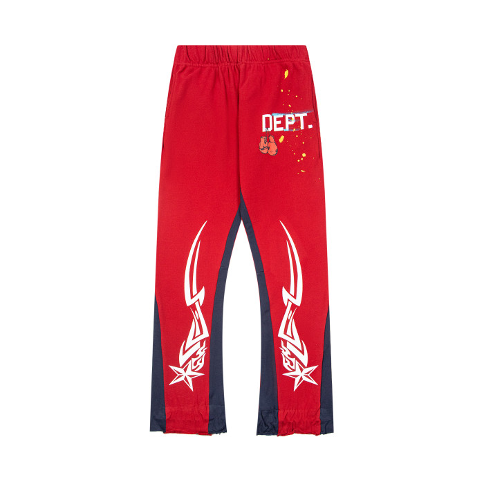 GaIIery dept Fist glove star oil color drawstring flared pants