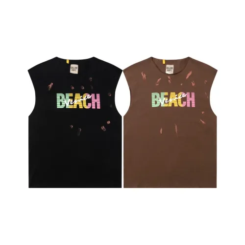 Retro beach splash ink gradient Washed Print vest