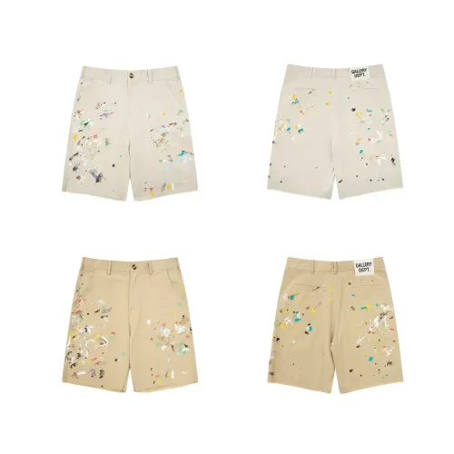 Graffiti crayon ink-splashing shorts