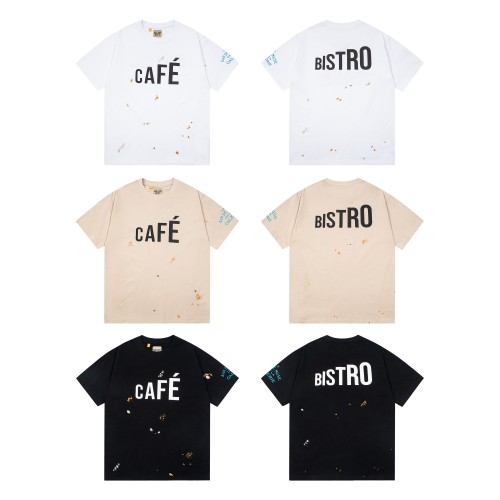 GaIIery dept Retro Gradient Alphabet Oil Painting Washed Print tee