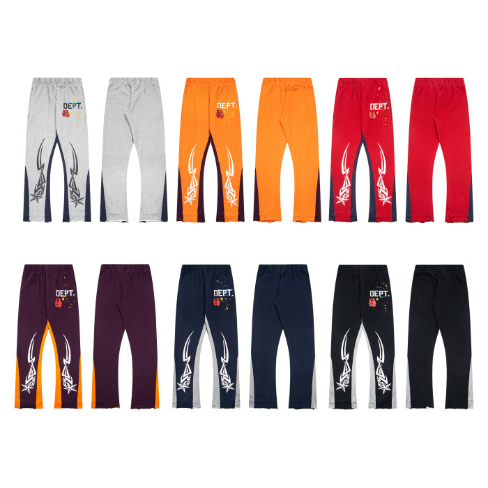 GaIIery dept Fist glove star oil color drawstring flared pants