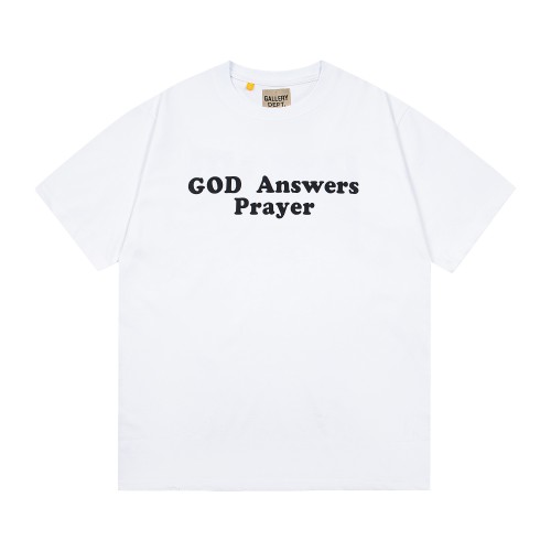 GaIIery dept Retro gold foil logo Washed Print tee