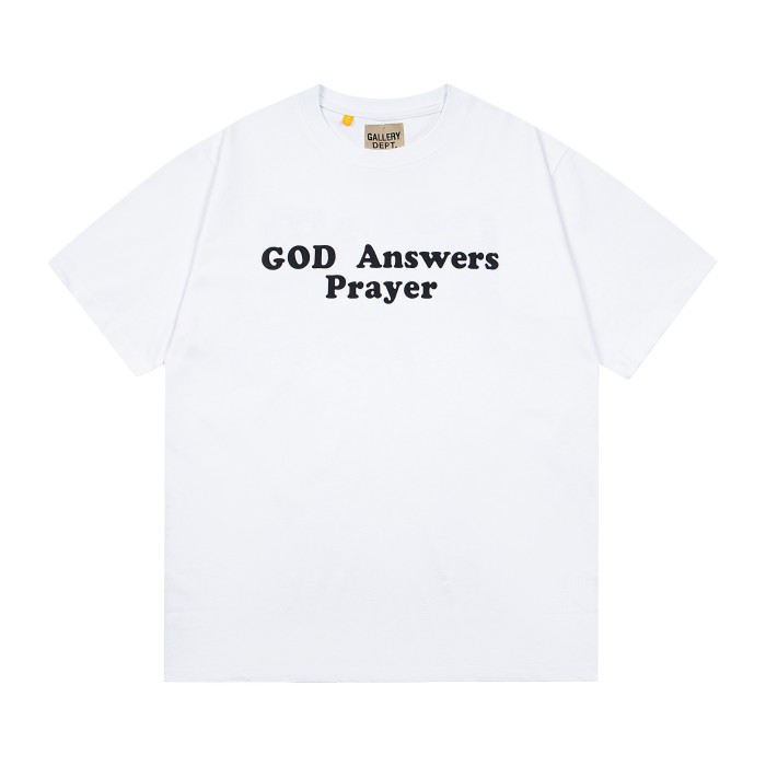 GaIIery dept Retro gold foil logo Washed Print tee