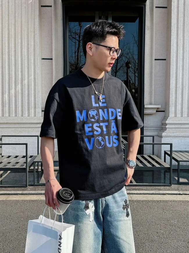 Earthte Flocking Letter print tee