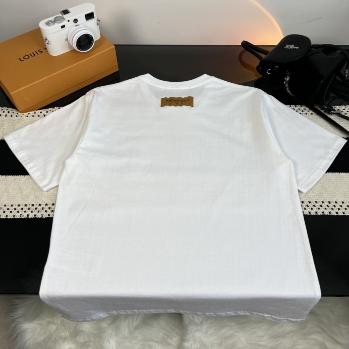 Colorful Geometric Letter Print tee