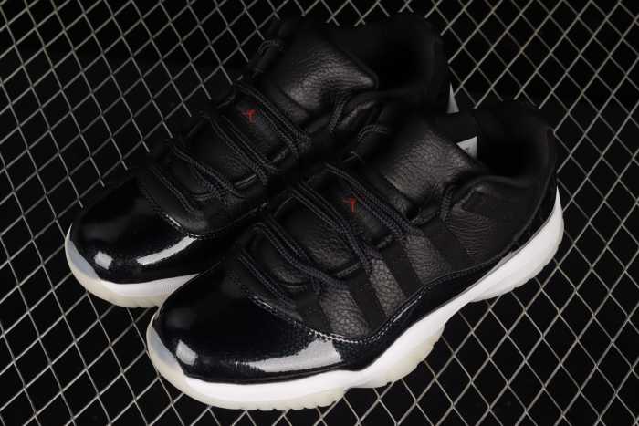 Jord@n 11 Retro Low 72-10, Black/White/Sail/Gym Red