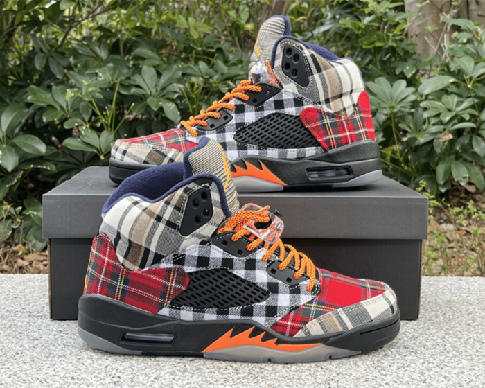 AIR JORD@N 5 RETRO   PLAID