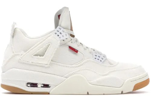 Levi s x Air Jord@n 4 Retro  White Denim