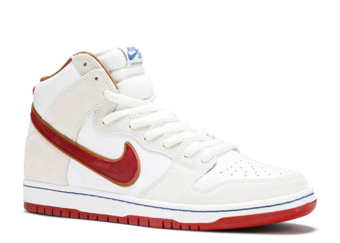 N*ke SB Dunk High Sail Bright Crimson