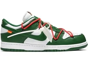 N*ke Dunk Low Off-White Pine Green