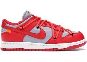 N*ke Dunk Low Off-White University Red