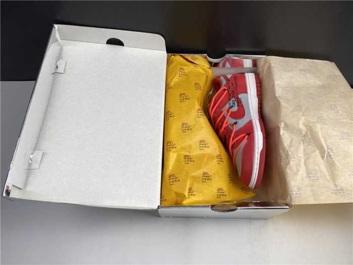 N*ke Dunk Low Off-White University Red