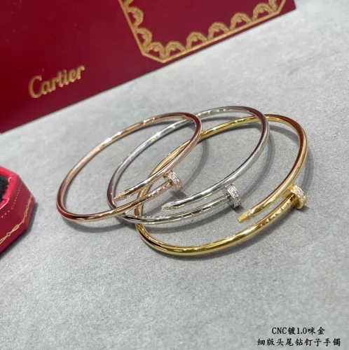 1:1 quality version Thin version of the head and tail hollow pipe nail bracelet