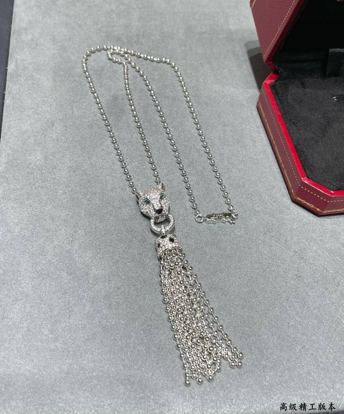1:1 quality version C@rtier Millefiori Leopard necklace
