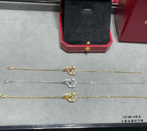 1:1 quality version CNC Double ring bracelet