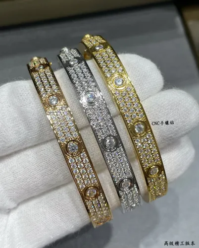 1:1 quality version CNC wide version with main drill full of stars bracelet