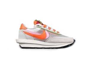 N*ke LD Waffle S@cai CLOT Net Orange Blaze