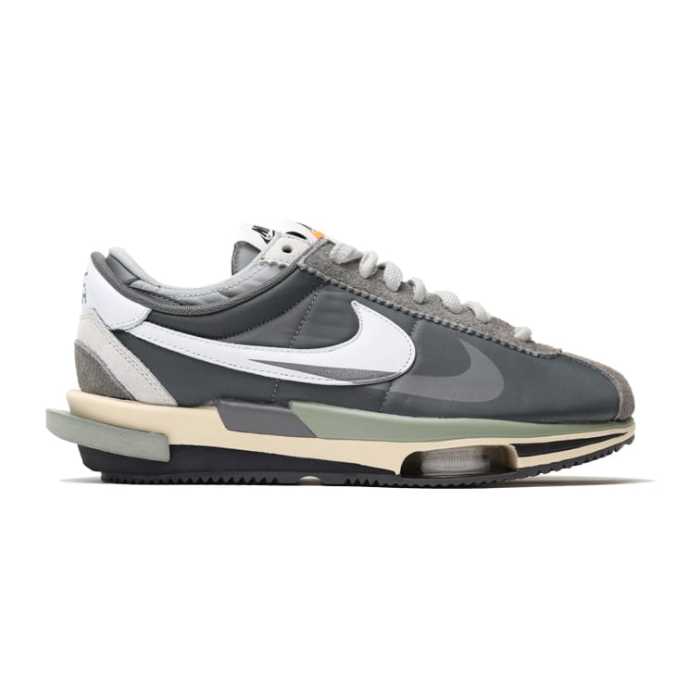 S@cai x N*ke Zoom Cortez 4.0 Dark Grey White Green