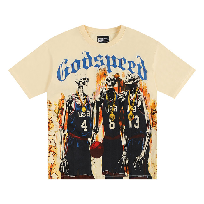 Godspeed Basketball Dream Team Trident Print tee 2 colors
