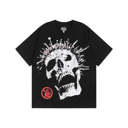 Hellstar Studio Laughter skull Print tee