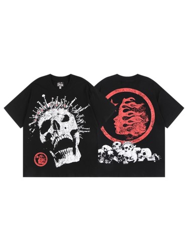 Hellstar Studio Laughter skull Print tee