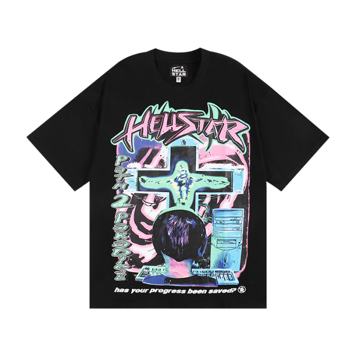 Hellstar Studio Digital world Print tee 2 colors