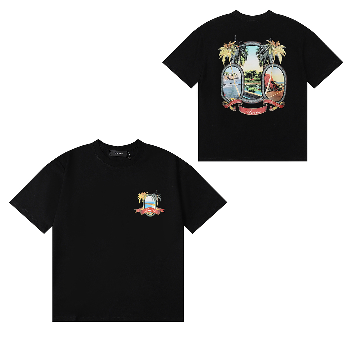Amiri Heavenly Scenic Pattern Tee detail photo 7