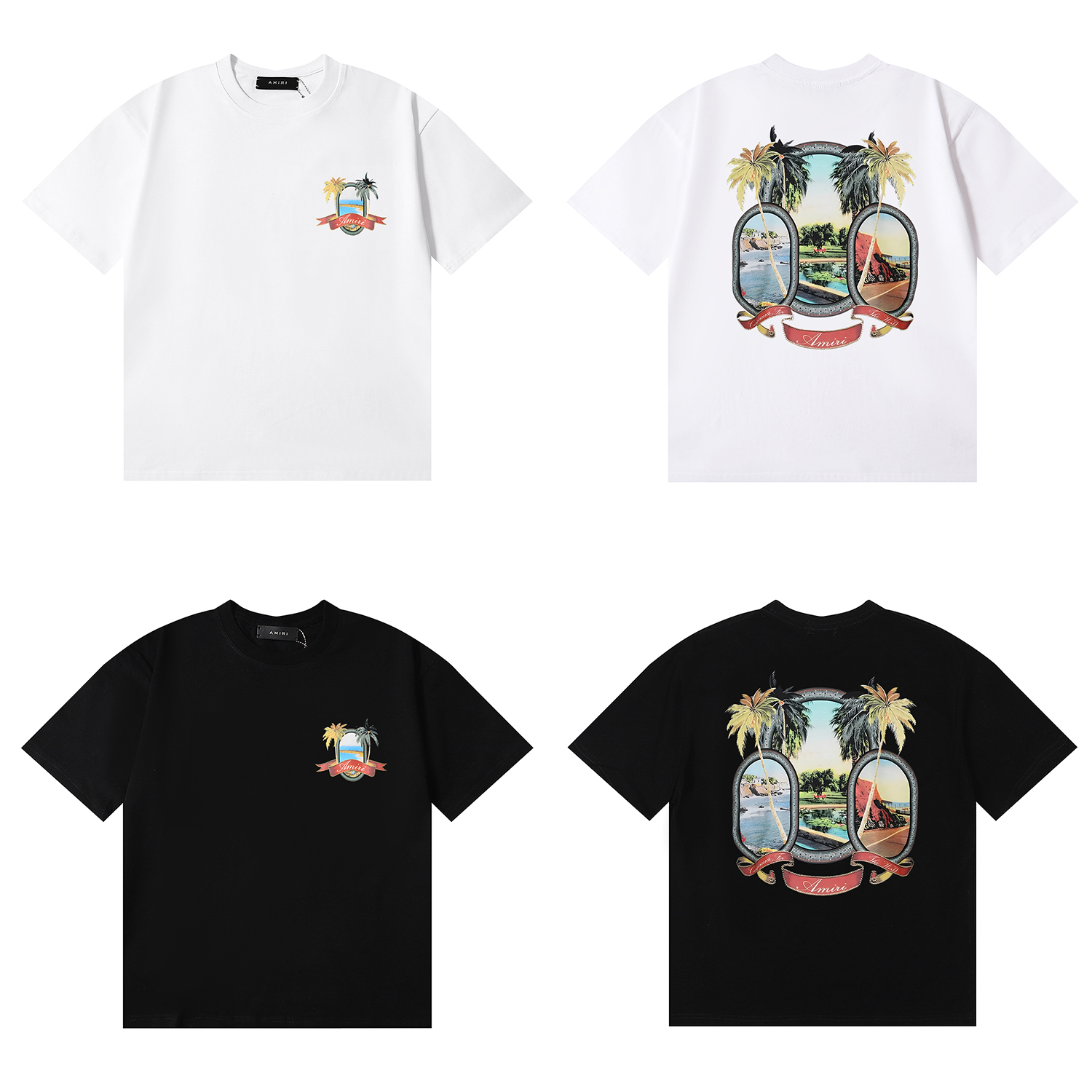 Amiri Heavenly Scenic Pattern Tee detail photo 6