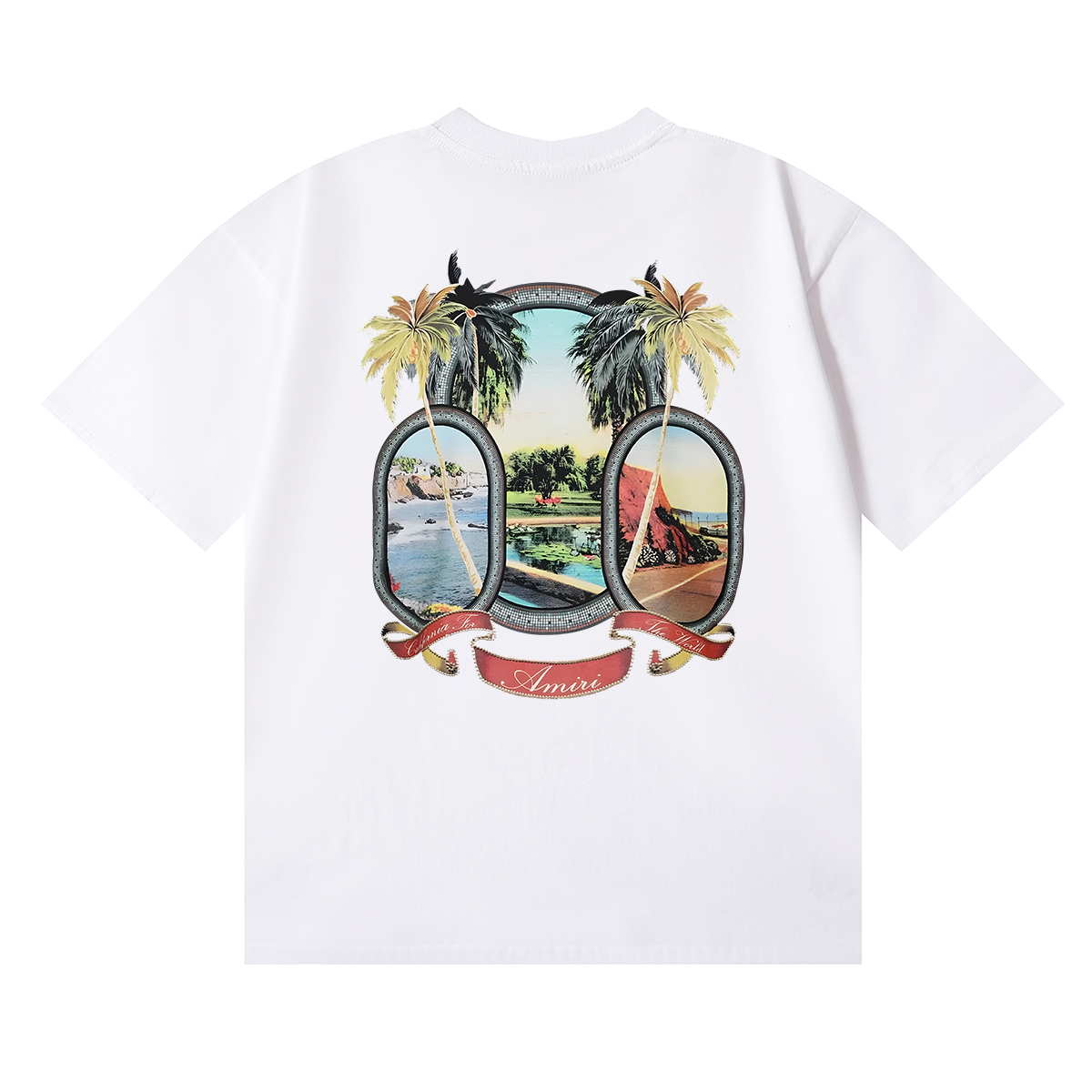 Amiri Heavenly Scenic Pattern Tee detail photo 18