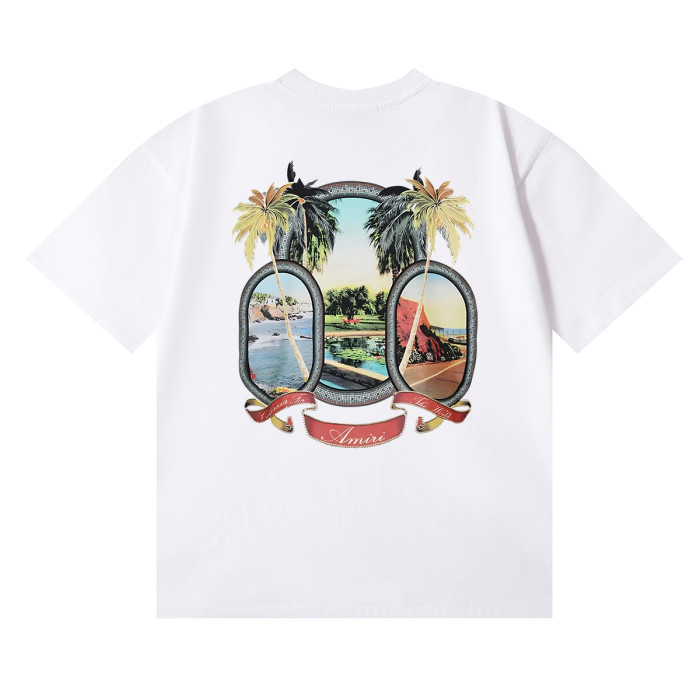 Amiri Heavenly Scenic Pattern Print tee 2 colors