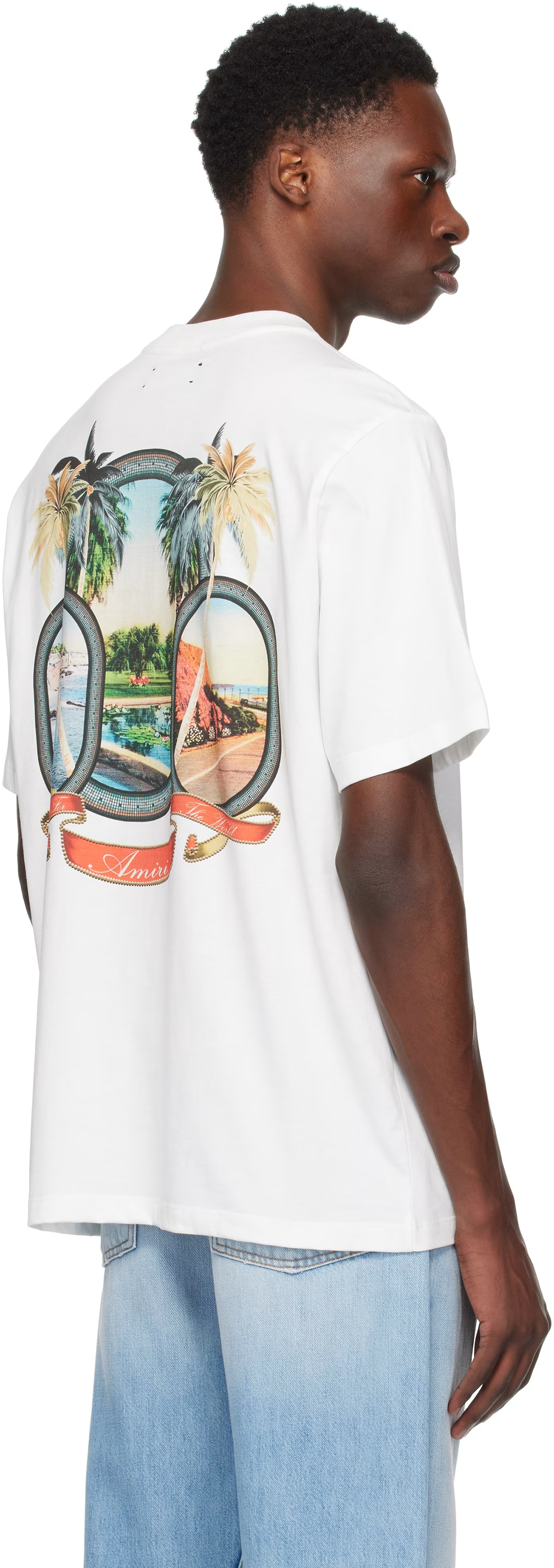 Amiri Heavenly Scenic Pattern Tee detail photo 2