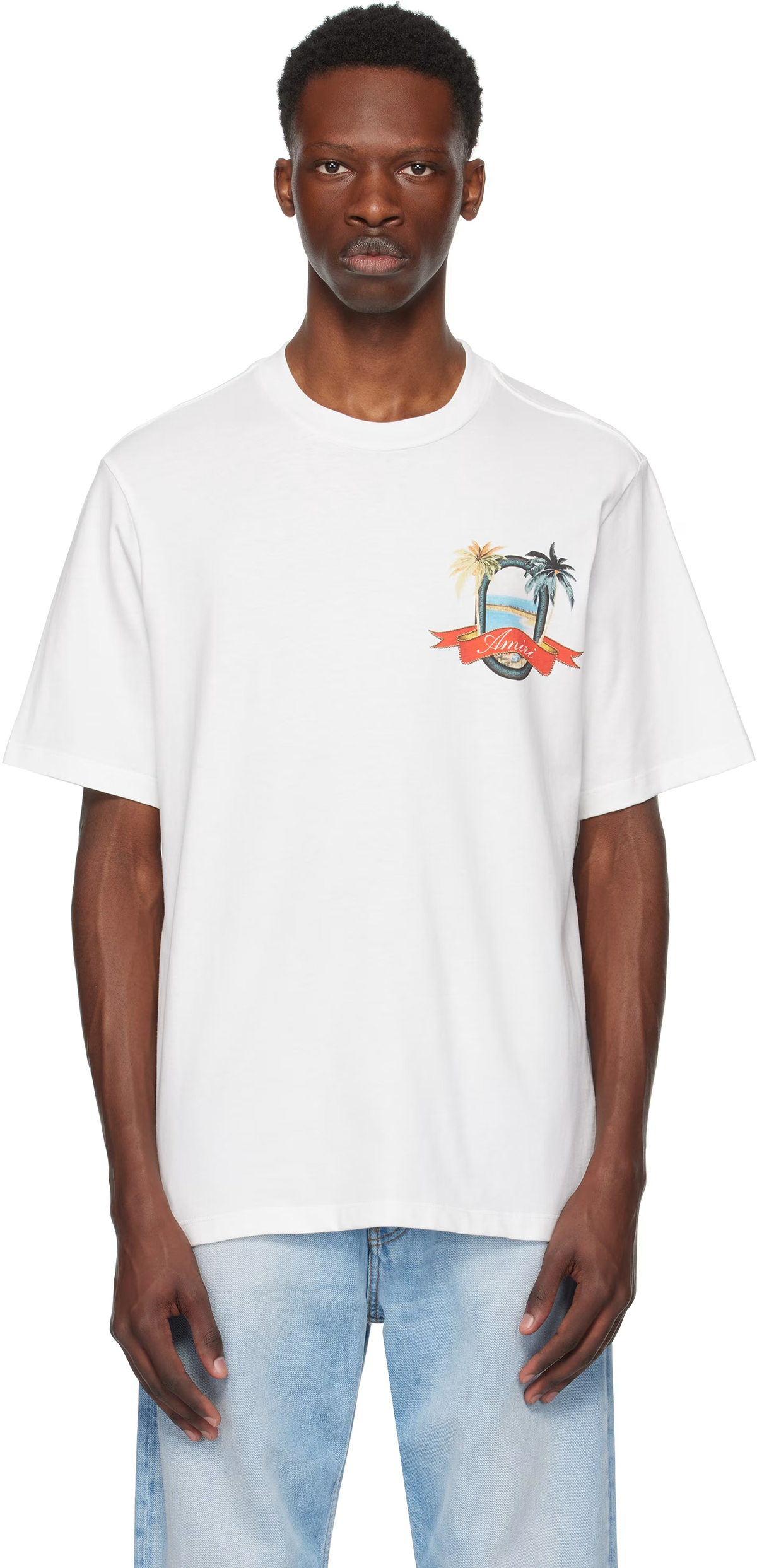 Amiri Heavenly Scenic Pattern Tee detail photo 3