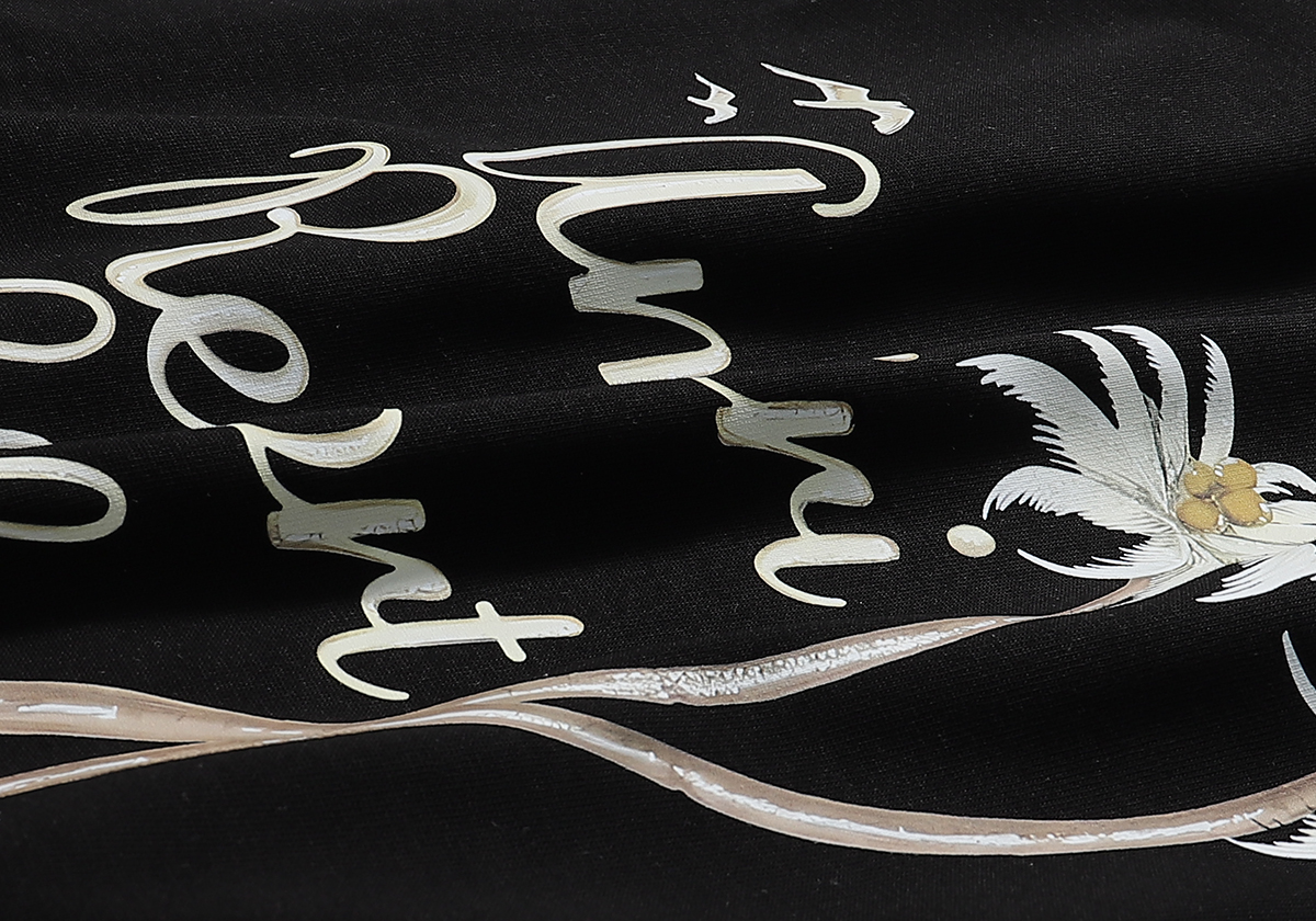 Amiri Handwritten Letter Coconut Tree Print Tee detail photo 10