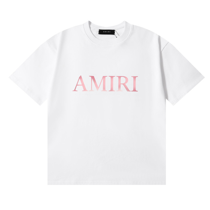 Amiri Pink logo Print tee 2 colors