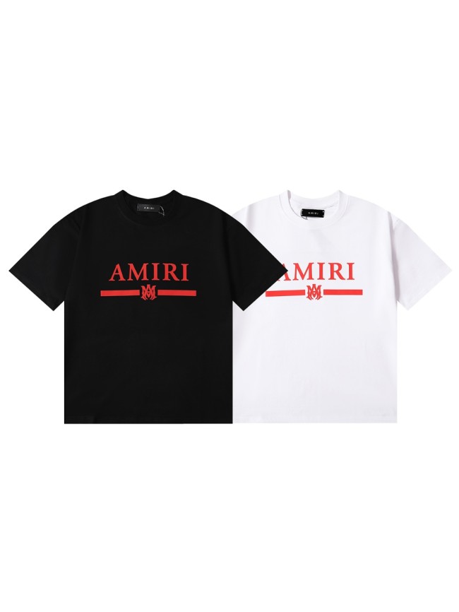 Amiri Classic red logo Print tee 2 colors
