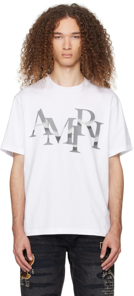Amiri checkered small camouflage Print tee 2 colors