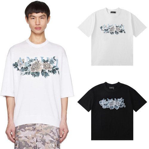 Amiri floral grey Print tee 2 colors