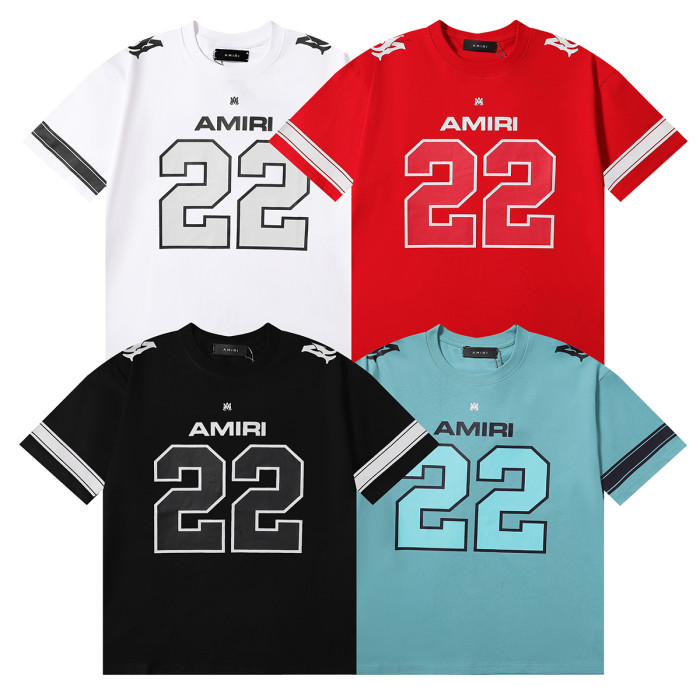 Amiri Letter 22 Print tee 4 colors