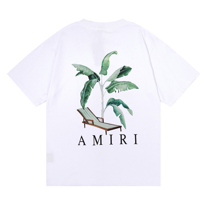 Amiri Banana leaf fan recliner Print tee 2 colors