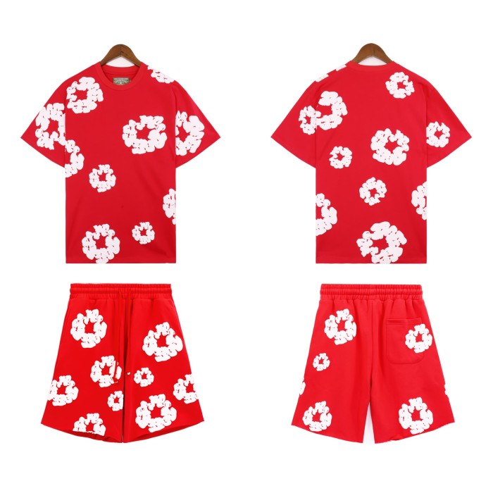 Denim Tears kapok Print tee & shorts set