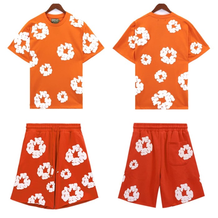 Denim Tears kapok Print tee & shorts set
