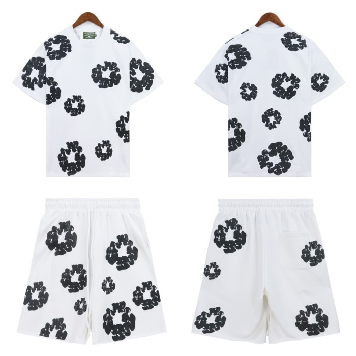 Denim Tears kapok Print tee & shorts set