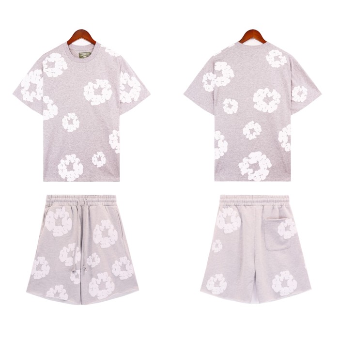 Denim Tears kapok Print tee & shorts set