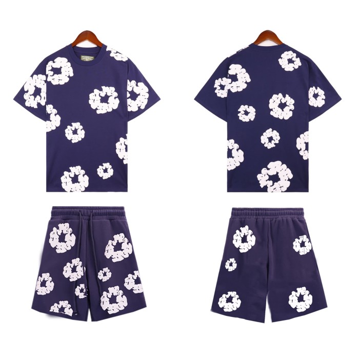 Denim Tears kapok Print tee & shorts set