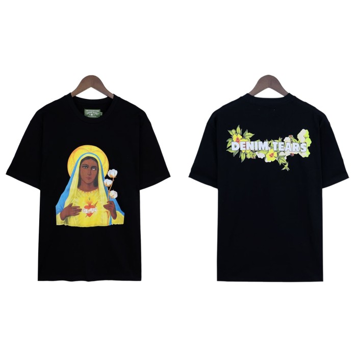 Denim Tears Bougainvillea portrait Print tee 2 colors