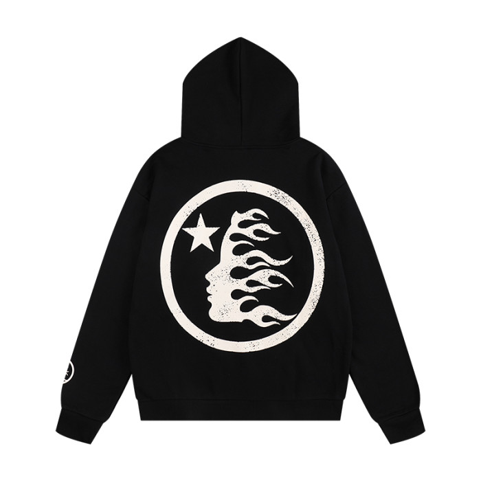 Hellstar Studio Distressed logo Print hoodie & pants set