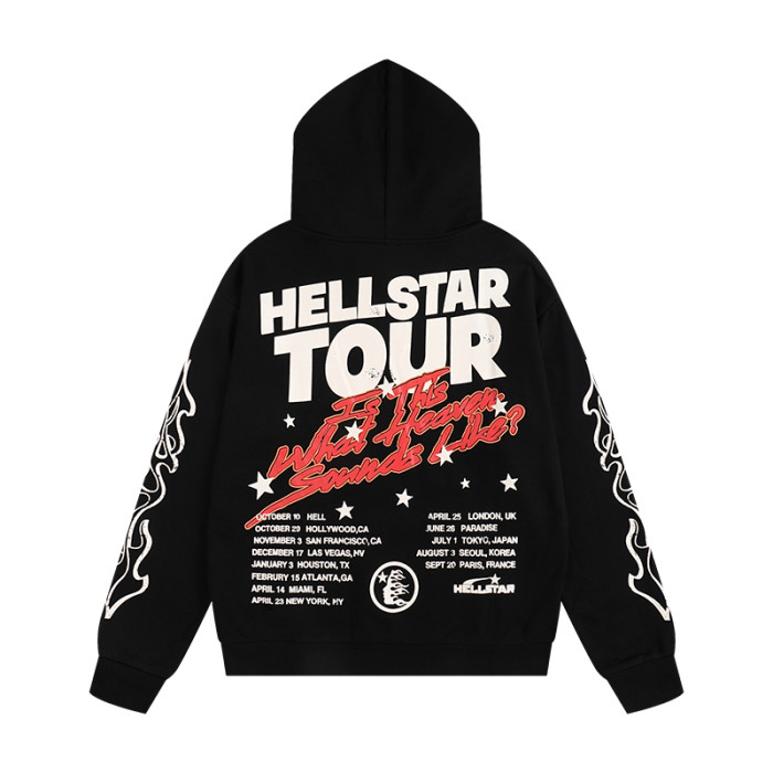 Hellstar Studio flame logo Print hoodie & pants set